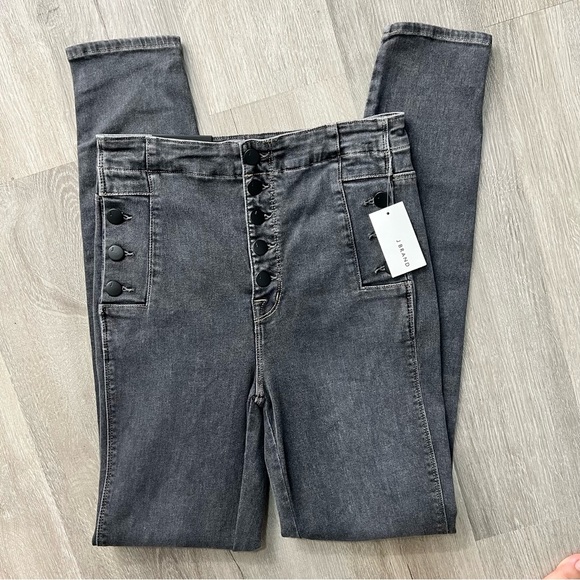 NWT J Brand Natasha Obsucra Sky High Super Skinny Denim Jeans Ankle Crop 26 - Picture 10 of 14